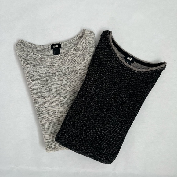 H&M | Crew Neck Bundle Black/White | M - Picture 1 of 16